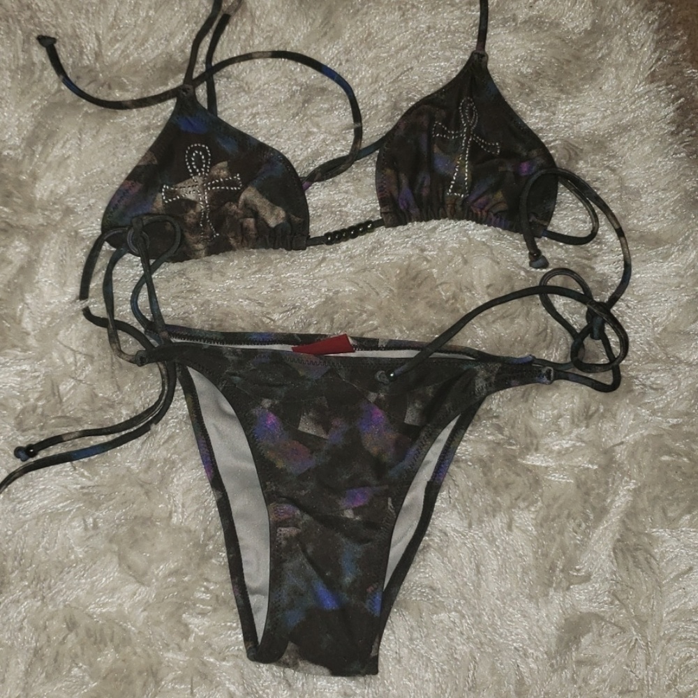 Brand new, multicolored bikini.